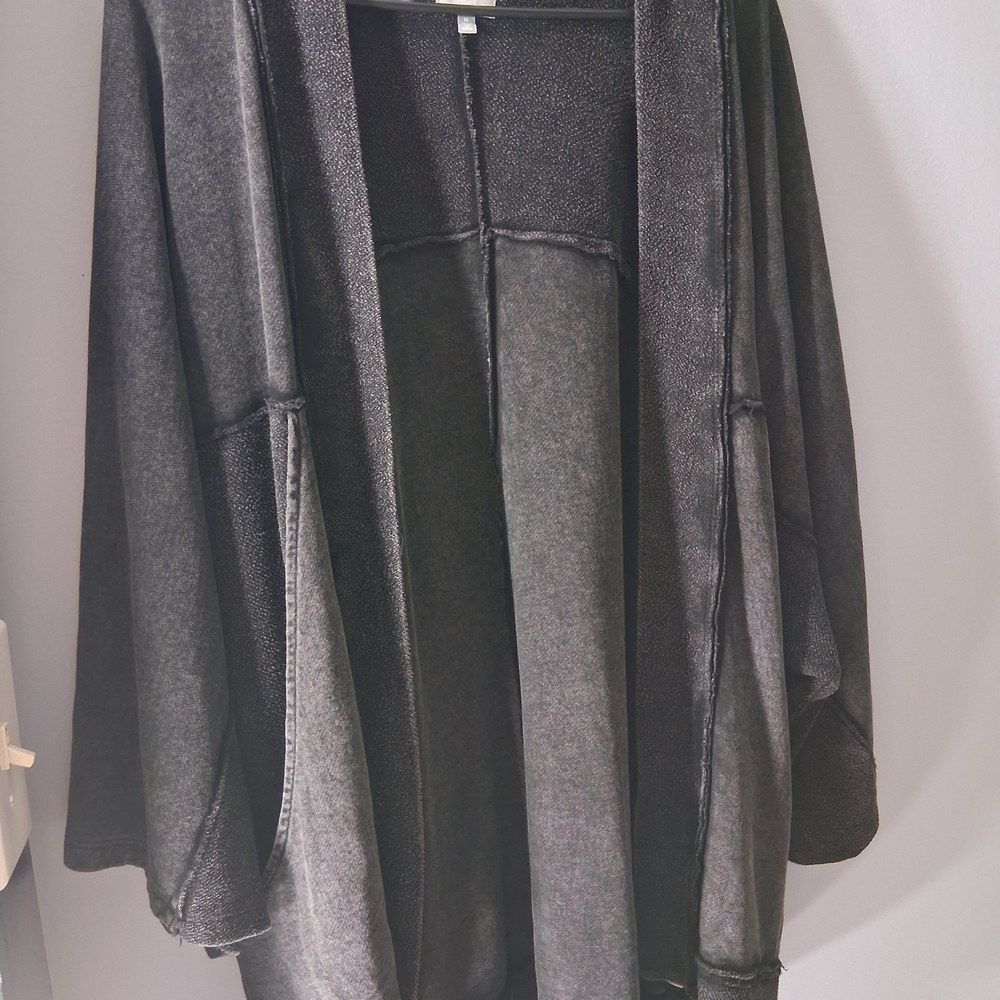 True Craft Charcoal Open Front Cape
